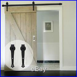 6.6FT Track Wood Sliding Barn Door Hardware Kit Roller Hangers for Interior Door