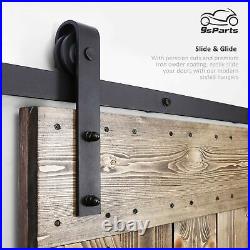 6.6 FT K Style Barn Door DIY Solid Interior Sliding Door withhardware Kit 36x 84