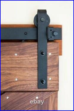 6' Real Carriage Sliding Barn Door Hardware Clasic Flat Track 36-Top Quality