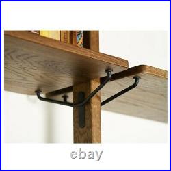 83 T Bar Cabinet Hand Crafted Solid Oak Wood Sliding Door Base Steel Hardware