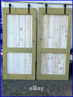 89x40 2 Sliding Barn Wood Doors And hardware