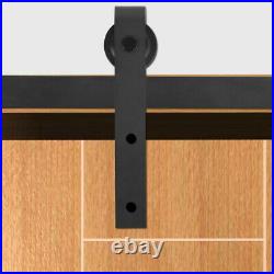 8/10/12/16FT Splicing Regular Double Door Sliding Barn Door Hardware Track Kit