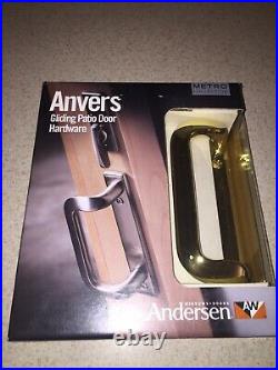 Andersen Hardware Anvers 2-Panel Gliding Door Set Bright Brass #2565535 New OPEN