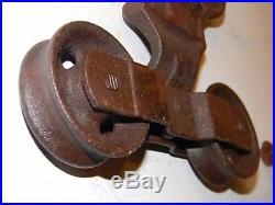 Antique ALLITH PROUTY Sliding Barn Door Hardware Hanger Rollers Pat'd Aug 5 1915