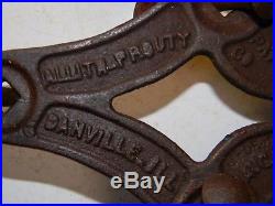 Antique ALLITH PROUTY Sliding Barn Door Hardware Hanger Rollers Pat'd Aug 5 1915