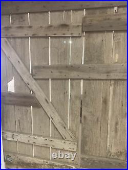 Antique Large Sliding Barn Door With Hardware! B