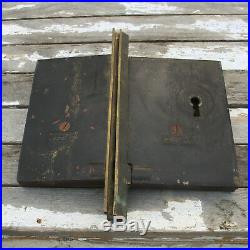 Antique Pocket Door Locks Norwalk Lock Co. Sliding Mortise Lock Brass Vintage