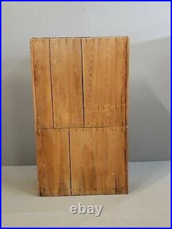 Antique Sliding Door Cyprus Japanese 2-Piece Tansu Chest with Copper Hardware