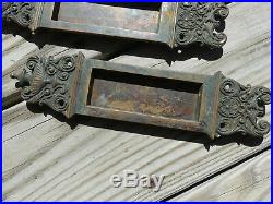 Antique Victorian Sliding Pocket Door Hardware by Newton 4 pieces