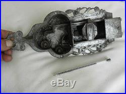Antique ornate Slide Bolt Latch Lock door old Castle Handmade SMITH MADE