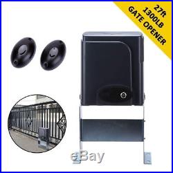 Automatic Sliding Gate Opener Driveway Security Door Operator Hardware 27ft Long