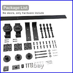 Bifold Sliding Barn Door Hardware Kit Folding door track Easy to Install No Door