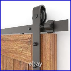 CCJH 4-20FT Sliding Barn Door Hardware Closet Track Kit for Single/Double Door