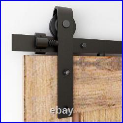 CCJH Sliding Barn Door Hardware Closet Track Kit 4FT-20FT For Single/Double Door