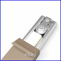 CCJH Stainless SteelSliding Barn Door Hardware Kit Track &Adjustable Floor Guide