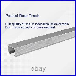 Commercial Grade Pocket Door Hardware and Track Set, Sliding Door Hardware 60