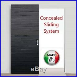 Concealed / Invisible Wall-Mount Sliding Door Hardware with Soft Closing System