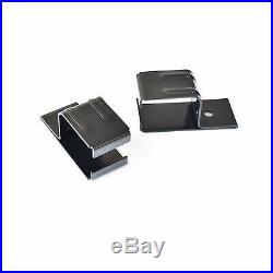 DIYHD Box Rail Hardware Heavy Duty Steel Sliding Barn Door Track kit, Black