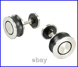 DIYHD Concentric Circle Roller Stainless Steel Ceiling Bracket Sliding Hardware