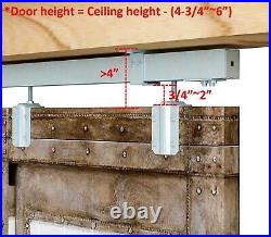 DIYHD Raw Material Galvanized Box Track Ceiling Mount Sliding Barn Door Hardware