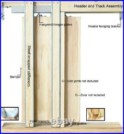 DIYHD Sliding Pocket Door Frame and Rolling Hardware Kit for 2X4 Studs Wall