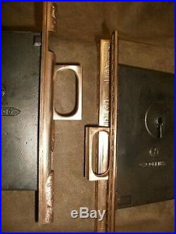 EXQUISITE Pair Pocket Sliding Door Mortise Lock SelfAlign CORBIN. Withkey