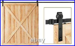 EaseLife 12 FT Heavy Duty Sliding Barn Door Hardware Track Kit, Ultra Hard Sturdy
