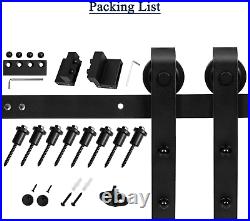 Easelife 10 FT Heavy Duty Sliding Barn Door Hardware Track Kit, Basic J Pulley, Sl