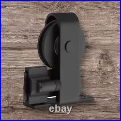 Emtek Sliding Barn Door Hardware Top Mount Hanger Kit B120106. SD. FT. US19/ Black