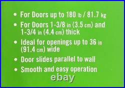 Everbilt 72 Decorative Sliding Barn Door Track & Hardware Stainless Steel