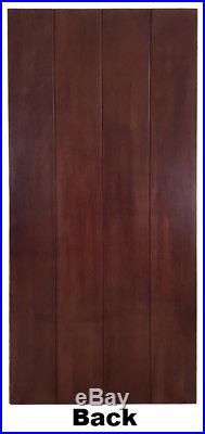 Genuine Mahogany Solid Wood X Sliding Barn Door +Hardware + Color Walnut 36x84