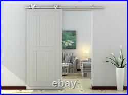 Heavy-Duty Stainless Steel Barn Door Hardware Kits for Wood and/or Glass Doors