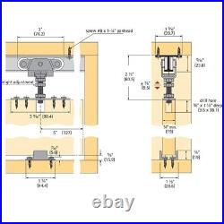 Hettich Grant TopLine 71-222 Standard Single Door Hardware Kit