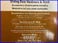 Interior Barn/Sliding 36 inch Door Hardware withHorseshoes. Oil Rubbed Bronze