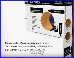 Keyed Pocket Sliding Door Lock Pull Handle Heavy Duty Durable Satin Matte Silver