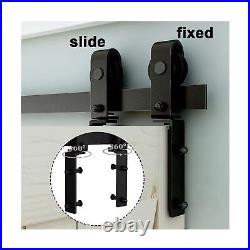 LTIYITL 3.3FT Bi-Folding Sliding Barn Door Hardware, Smoothly and Quietly-Heav