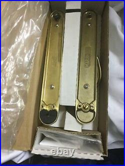Marvin Old-Style Polished Brass Sliding Door Handles Lh Non-Keyed with Thumb Turn