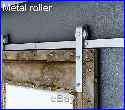 Metal Wheel Dacromet Raw Material Heavy Duty Exterior Sliding Barn Door Hardware