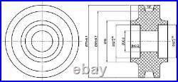 Miseno MBDH0205X78 78-3/4 Straight Strap Barn Door Hardware Kit Nickel