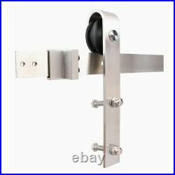 NEW 6 Foot Stainless Steel Country Sliding Barn Wooden Door Hardware Track Set