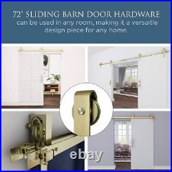 National Hardware Brushed Gold 72-Inch Interior Sliding Barn Door N700-006