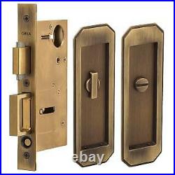 Omnia 7039/L. 5 Pocket Door Hardware Locks Sliding Door Hardware