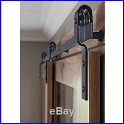 Penson & Co. 6.6 FT Bypass Sliding Barn Door Hardware Kit Double Wood Doors Rail