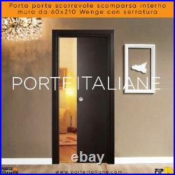 Port Doors Sliding Disappearance Internal Wall Ball Tip Pins Wenge With Lock