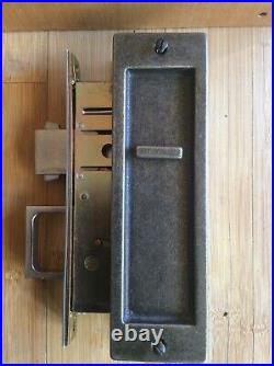 Rocky Mountain Hardware Single Sliding Door lock with pop-out pull