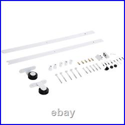 Rustic 6 Foot Sliding Barn Door Hardware Kit White Interior Mounting System