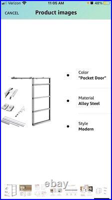 SLIDOR Pocket Door Frame Kit Hardware System for Sliding Doors 28 open box