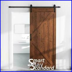 SMARTSTANDARD 36in x 84in Sliding Barn Door with 6.6ft BarnDoor Hardware Kit H