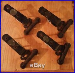 Set of Antique'Cannon Ball' Sliding Barn Door Rollers, Hardware