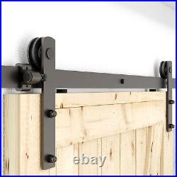 Sliding Barn Door Hardware Kit 4-20FT Rail Hanger Set Heavy Duty for Single Door